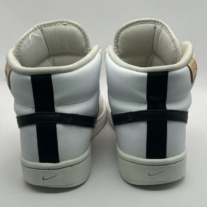 Nike Court Royale 2 Mid Mens Leather Sneakers 8 White Black CQ9179-100 5