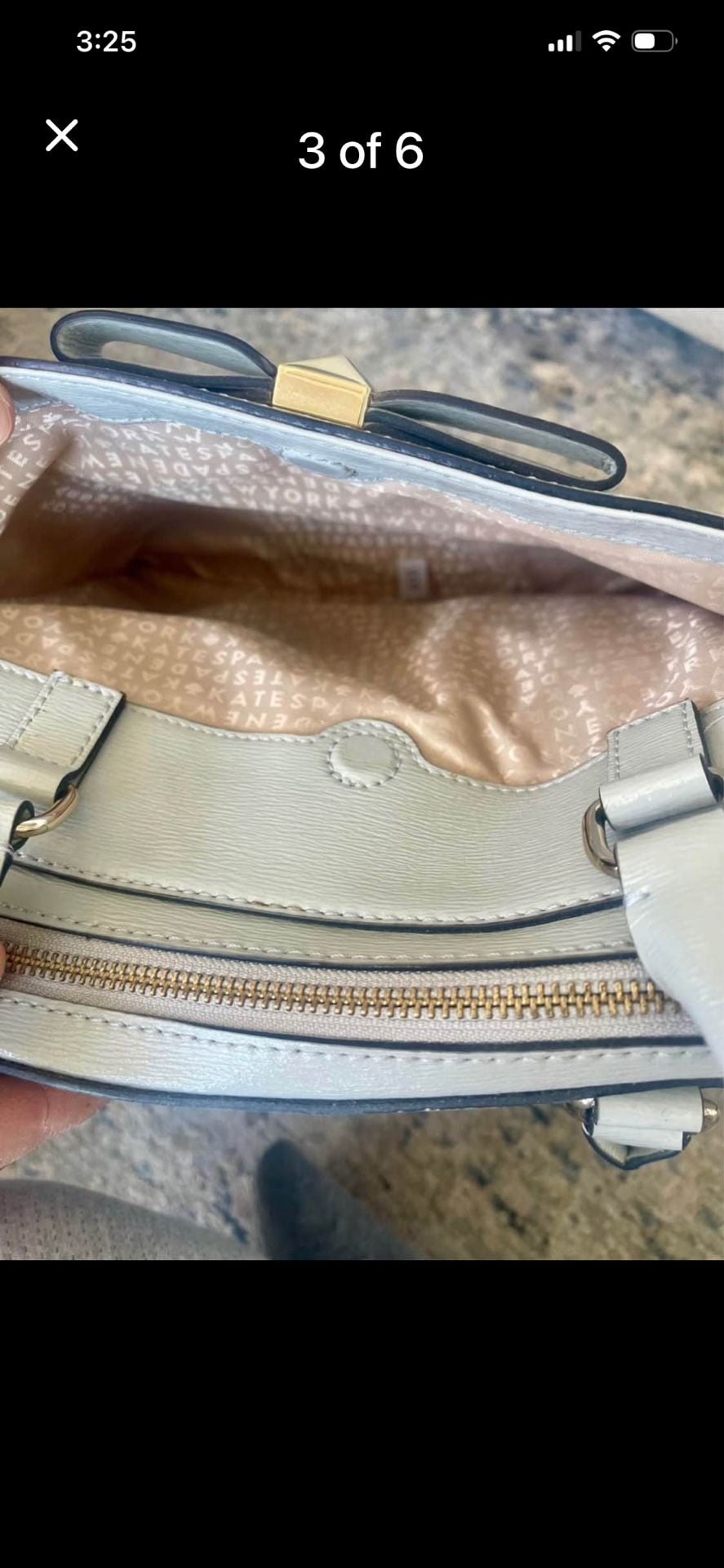 BRAND NEW! Kate Spade Jeanne Beacon Court Satchel Grey Leather Bag 4