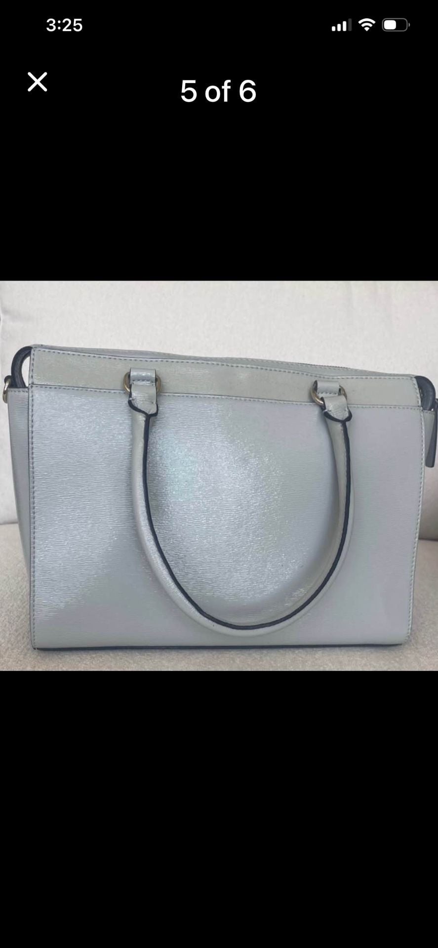 BRAND NEW! Kate Spade Jeanne Beacon Court Satchel Grey Leather Bag 6