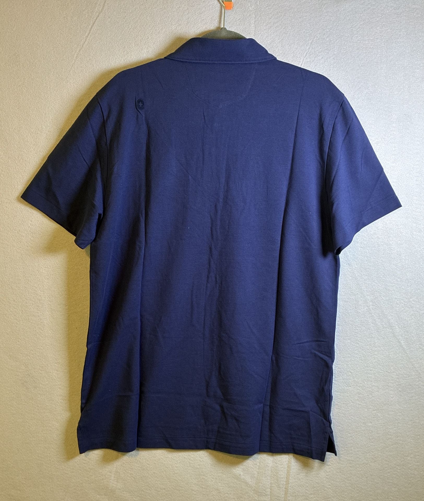 Figspro Technical Pique Scrub Polo Size L Navy Blue New With Tags 9
