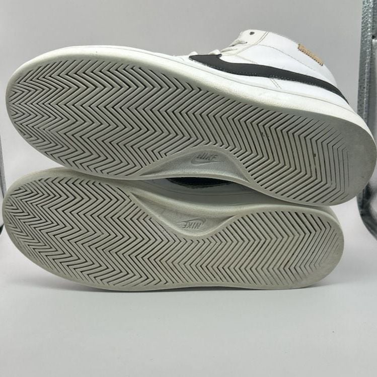 Nike Court Royale 2 Mid Mens Leather Sneakers 8 White Black CQ9179-100 7