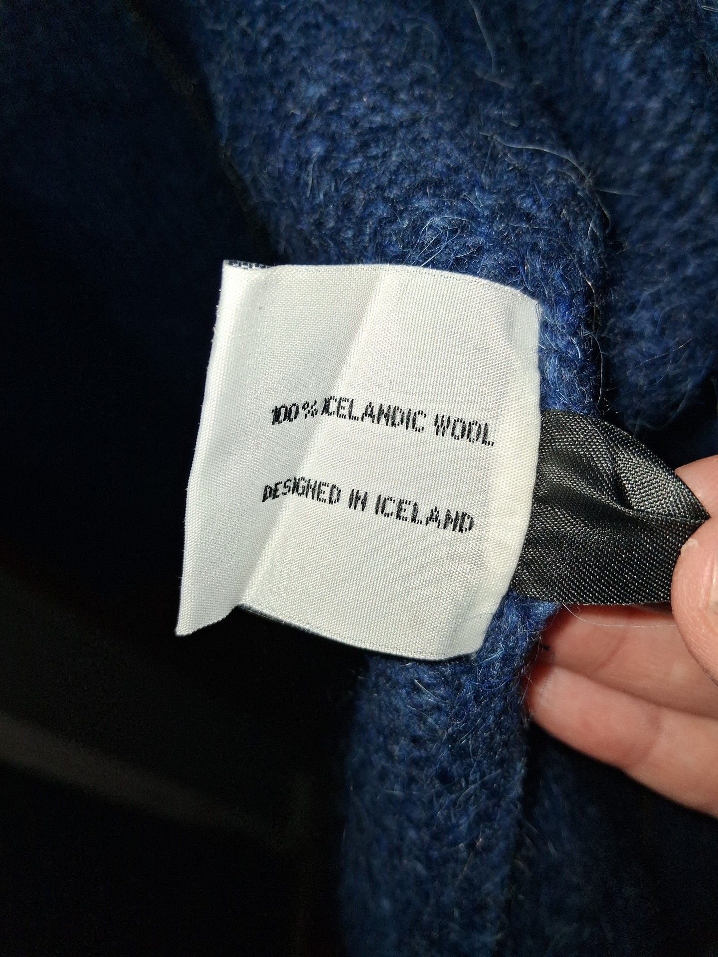 Icewear Elis Wool Sweater with Full Zip Size Large Blue Nordic 4