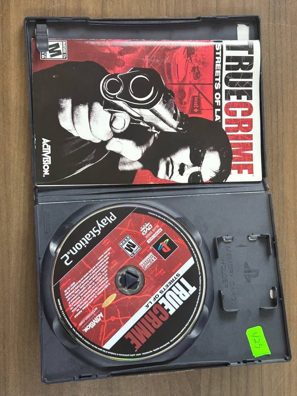 True Crime Streets of LA PS2 PlayStation 2 2003 Activision Disc Case Manual CIB 2