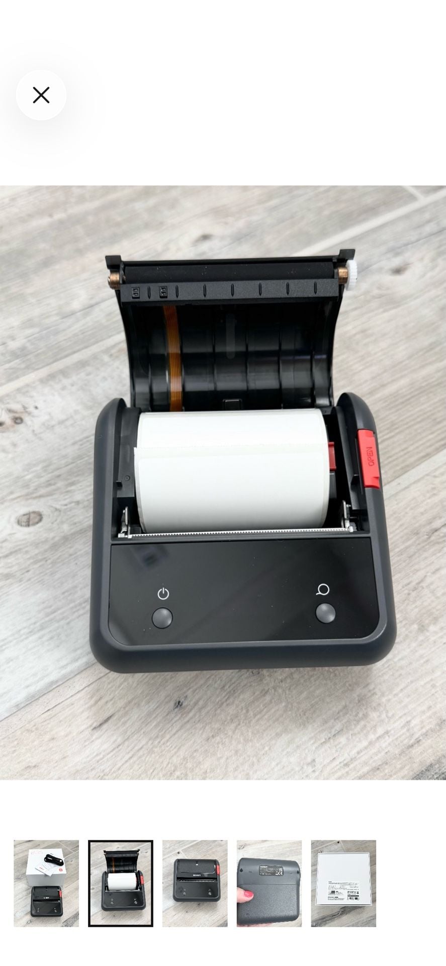 NIIMBOT B3S Thermal Label Printer Grey 2