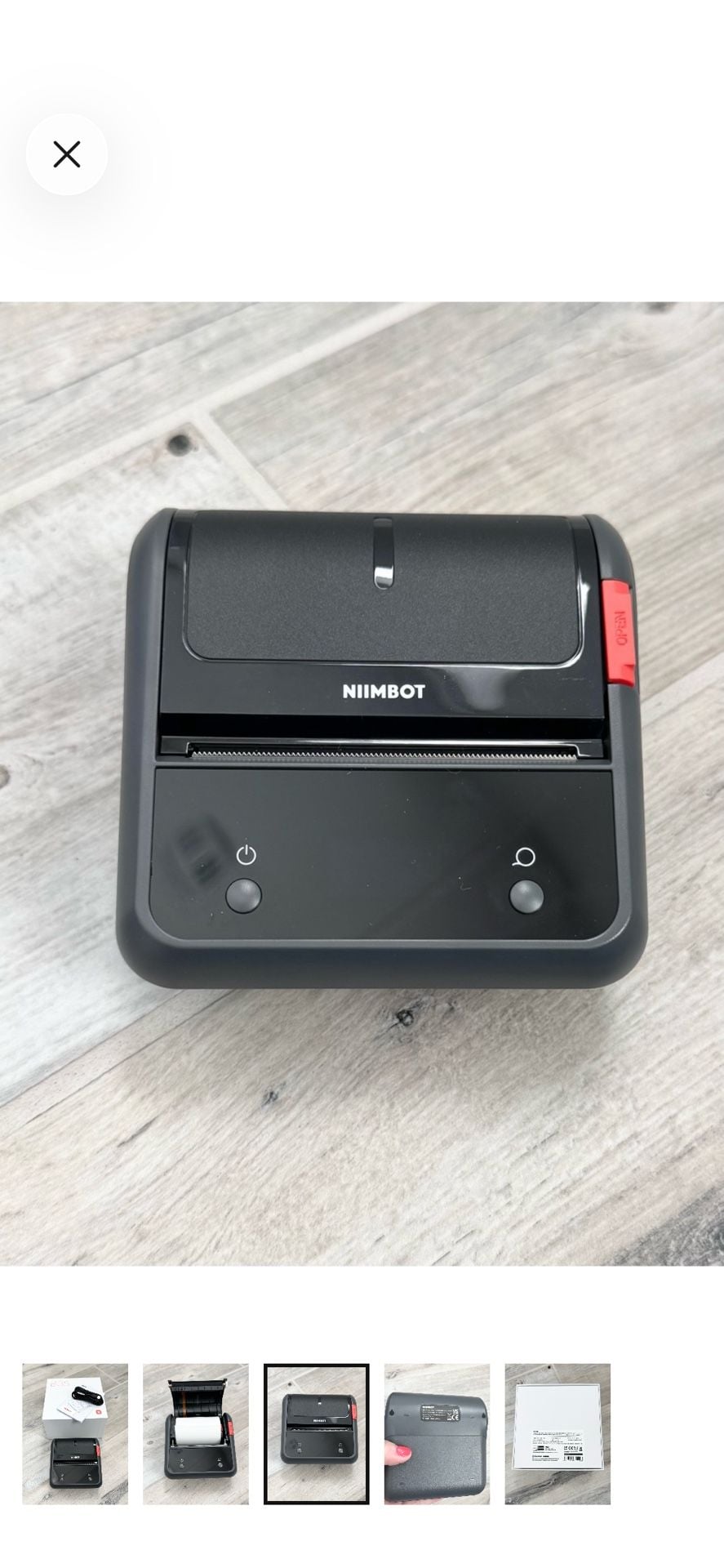 NIIMBOT B3S Thermal Label Printer Grey 3