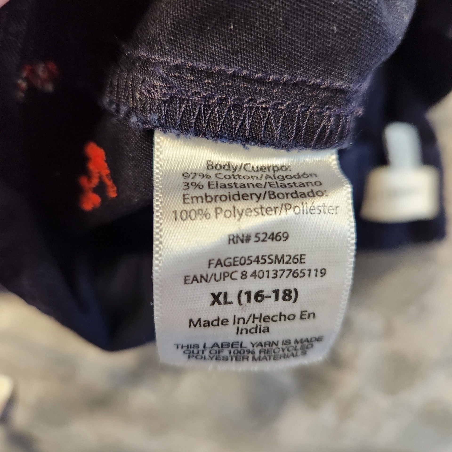 Women's Pants Size XL (16-18) Navy Blue Nautical Print 5