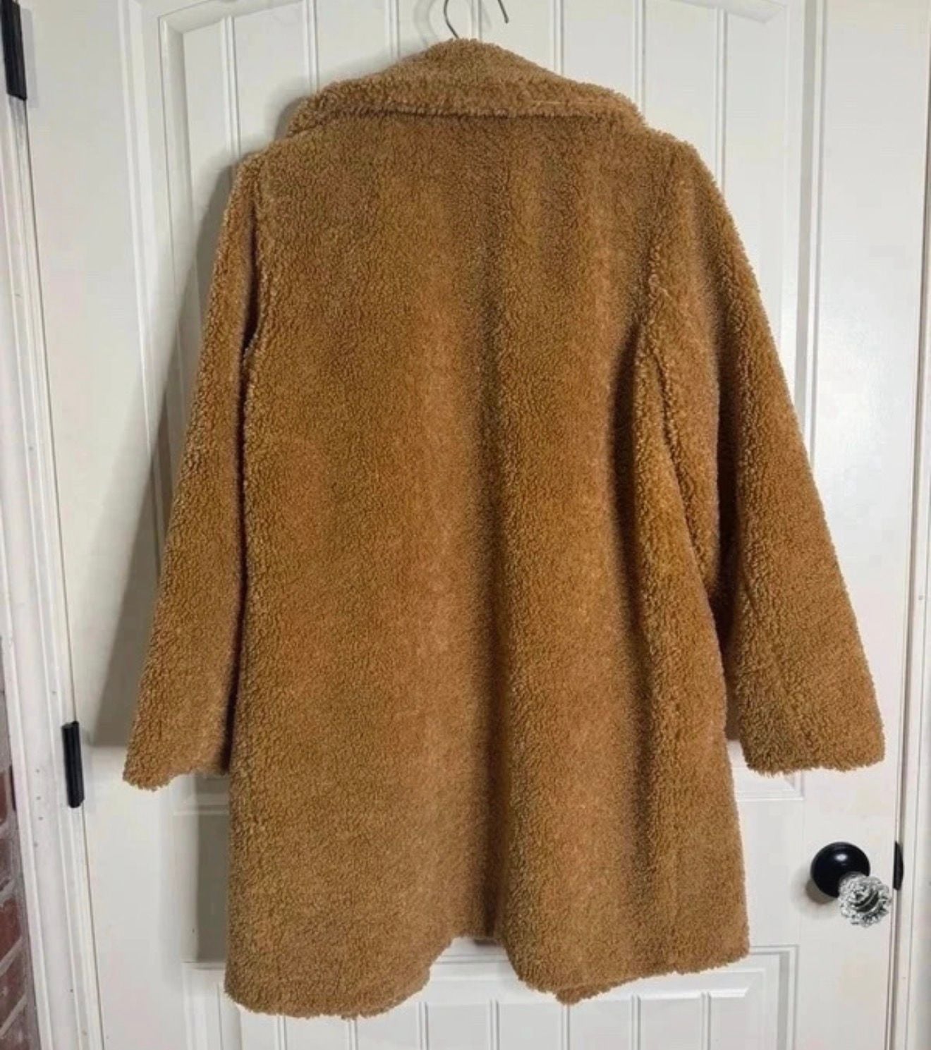 Time And Tru Teddy Coat Size Small 4-6 Camel Brown 5