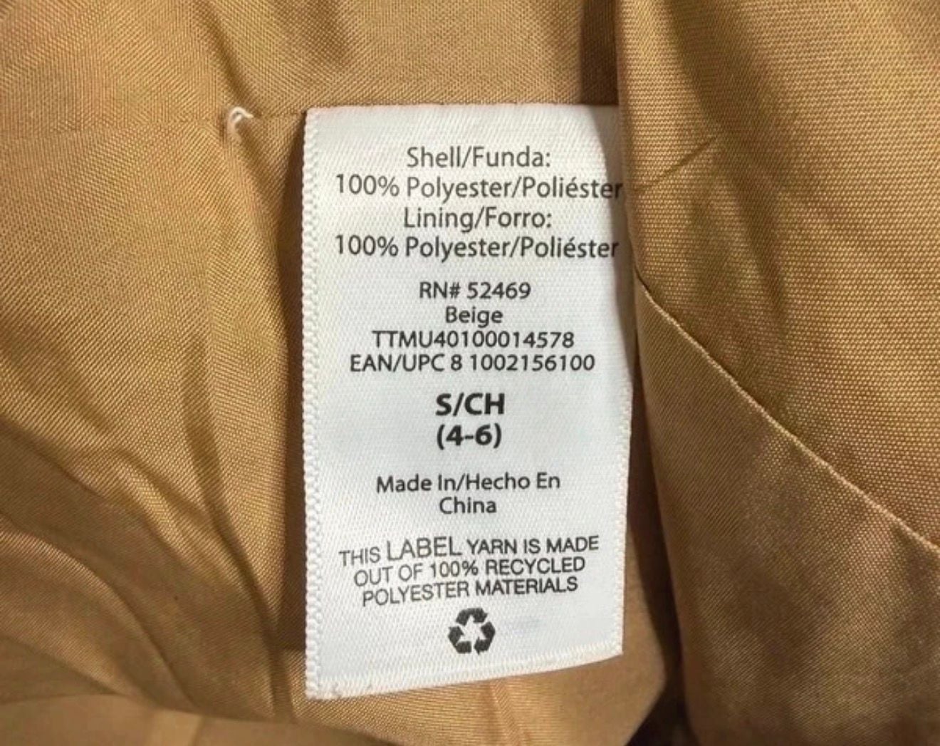 Time And Tru Teddy Coat Size Small 4-6 Camel Brown 6