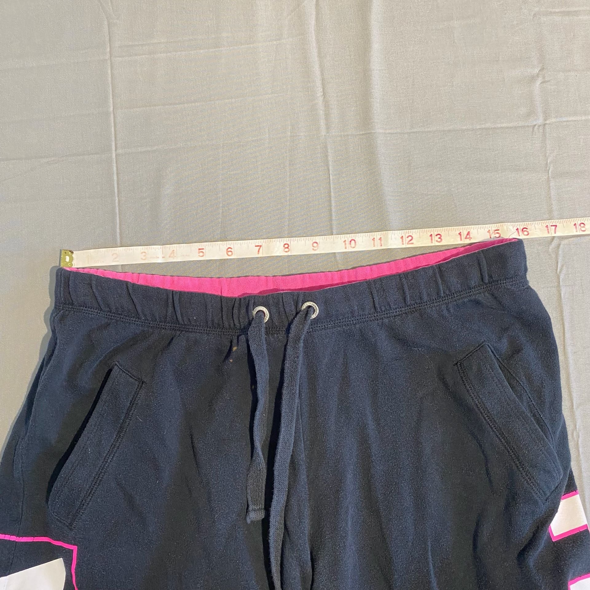 Pink Victoria's Secret Sweatpants Size S Black Logo Leg Print 6
