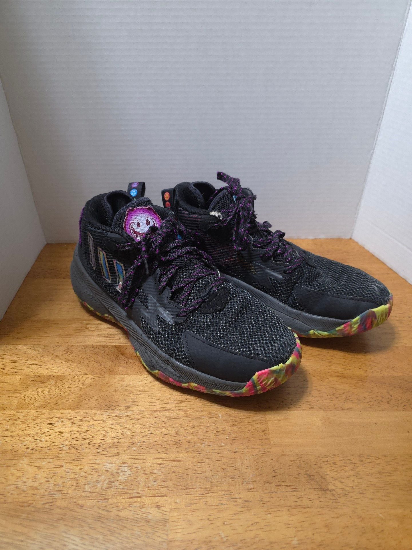 Adidas Dame 8 Big Mood Emoji Basketball Shoes Black 7