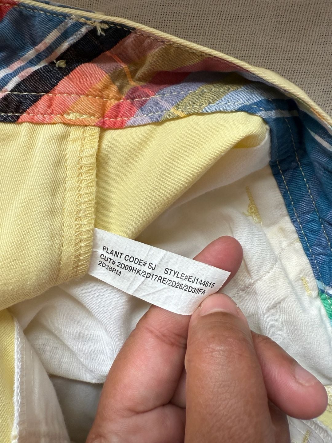 Polo By Ralph Lauren Cargo Shorts Size M Yellow Cotton 7