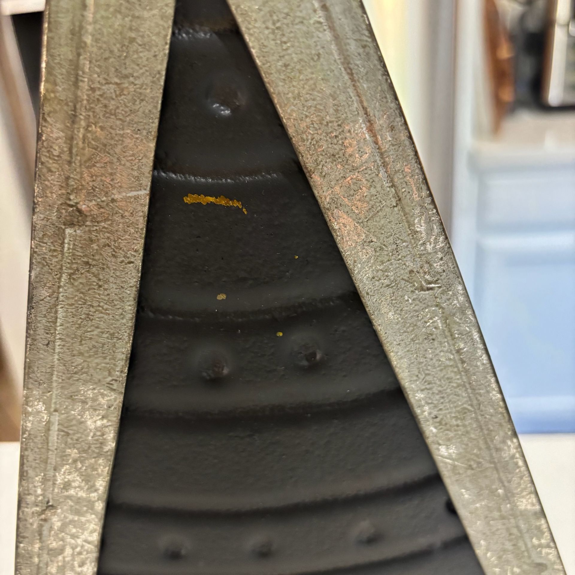 Rustic Metal and Painted Glass Christmas Tree Candle Holder 20” 8