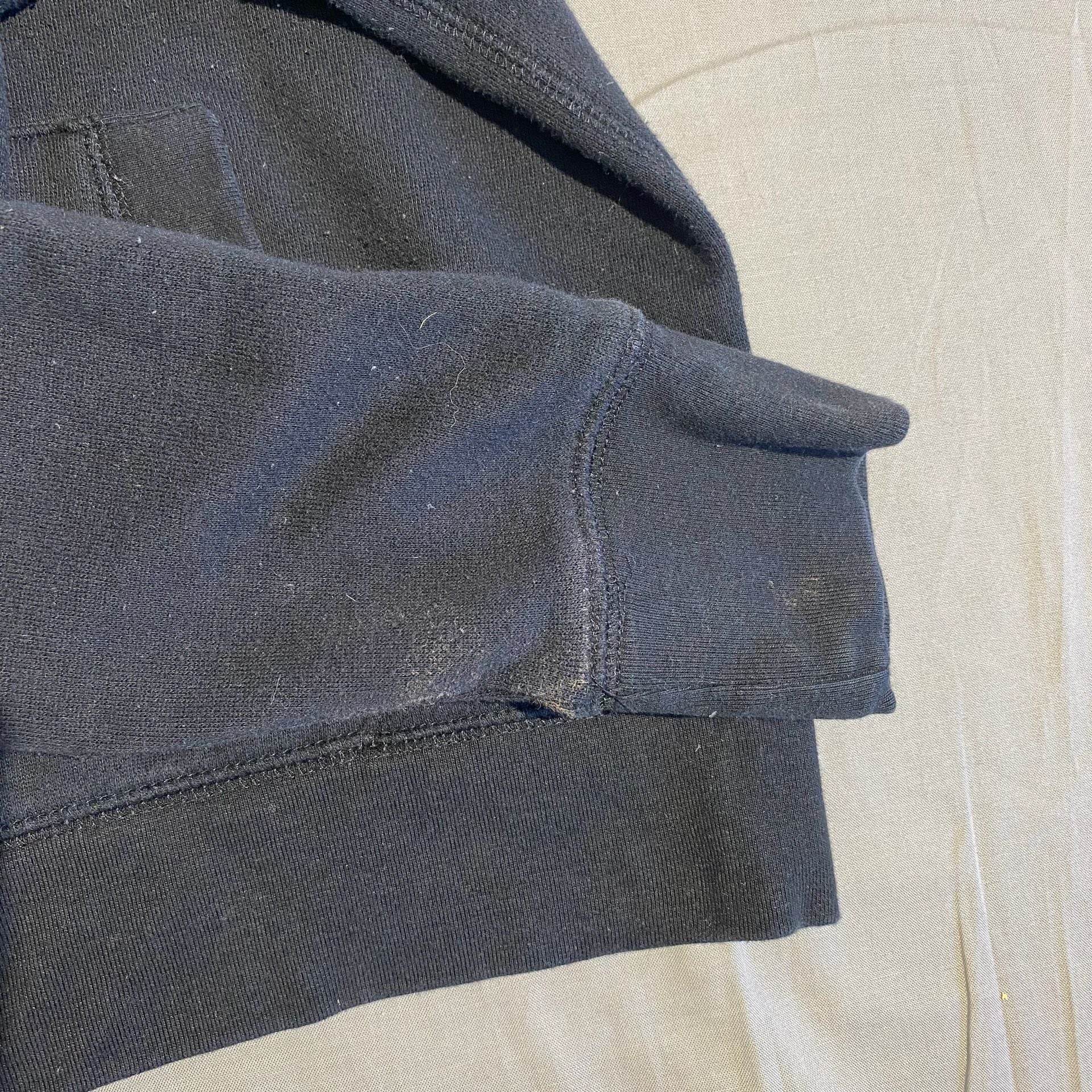Aeropostale Full Zip Hoodie Size L Black Graphic Logo Sweatshirt 6