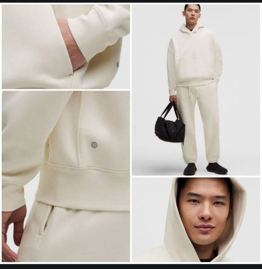 Lululemon Steady State SuperLoft Pullover Hoodie Light Ivory XXL 5