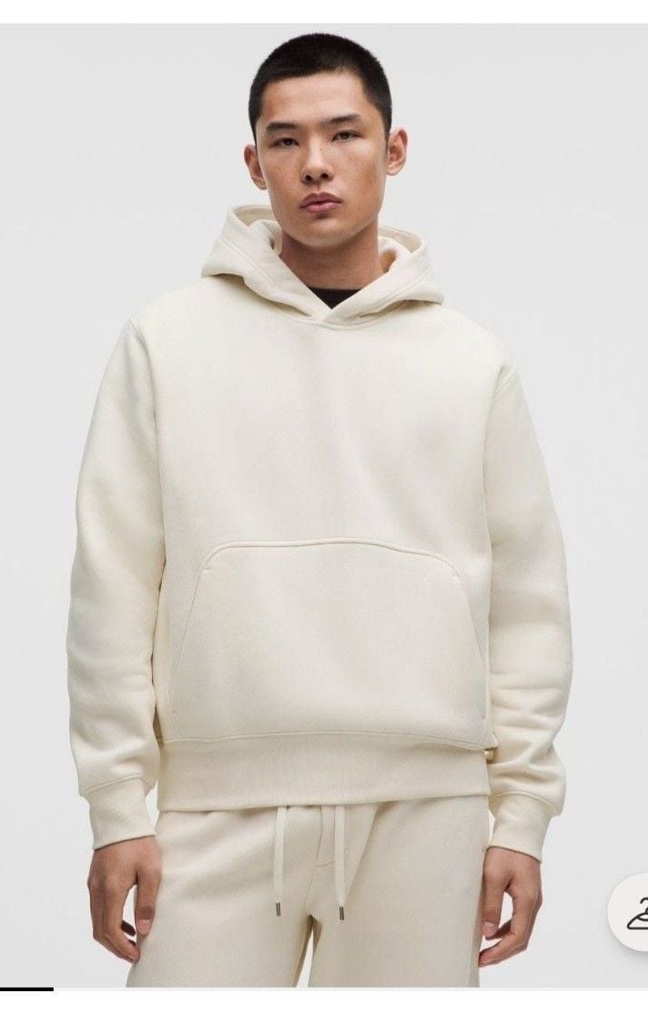 Lululemon Steady State SuperLoft Pullover Hoodie Light Ivory XXL 2