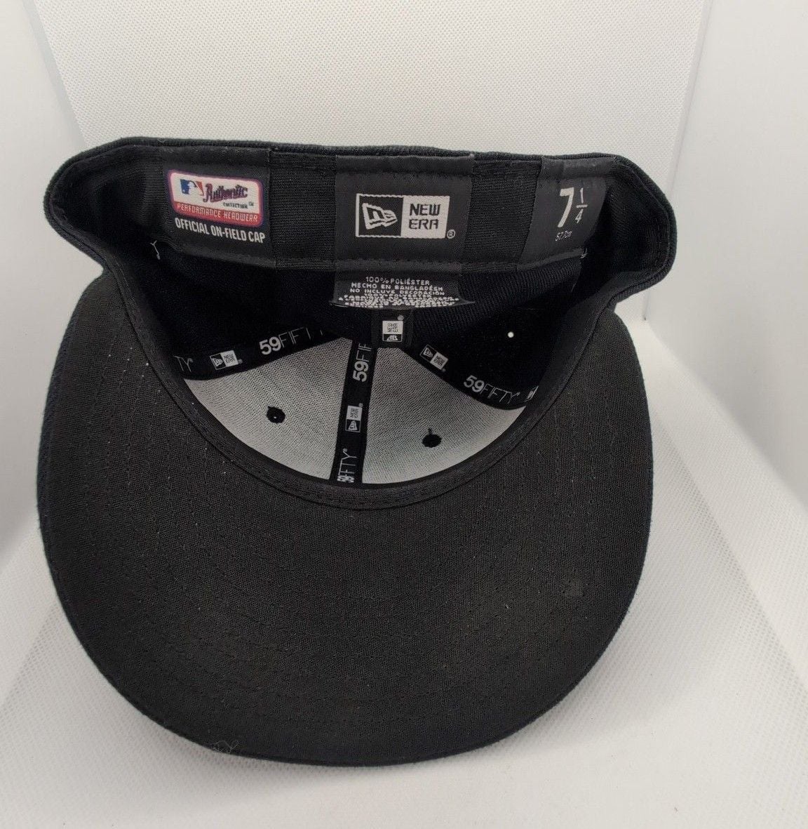 New Era Detroit Tigers 59FIFTY Fitted Hat Size 7 1/4 Navy Blue 6