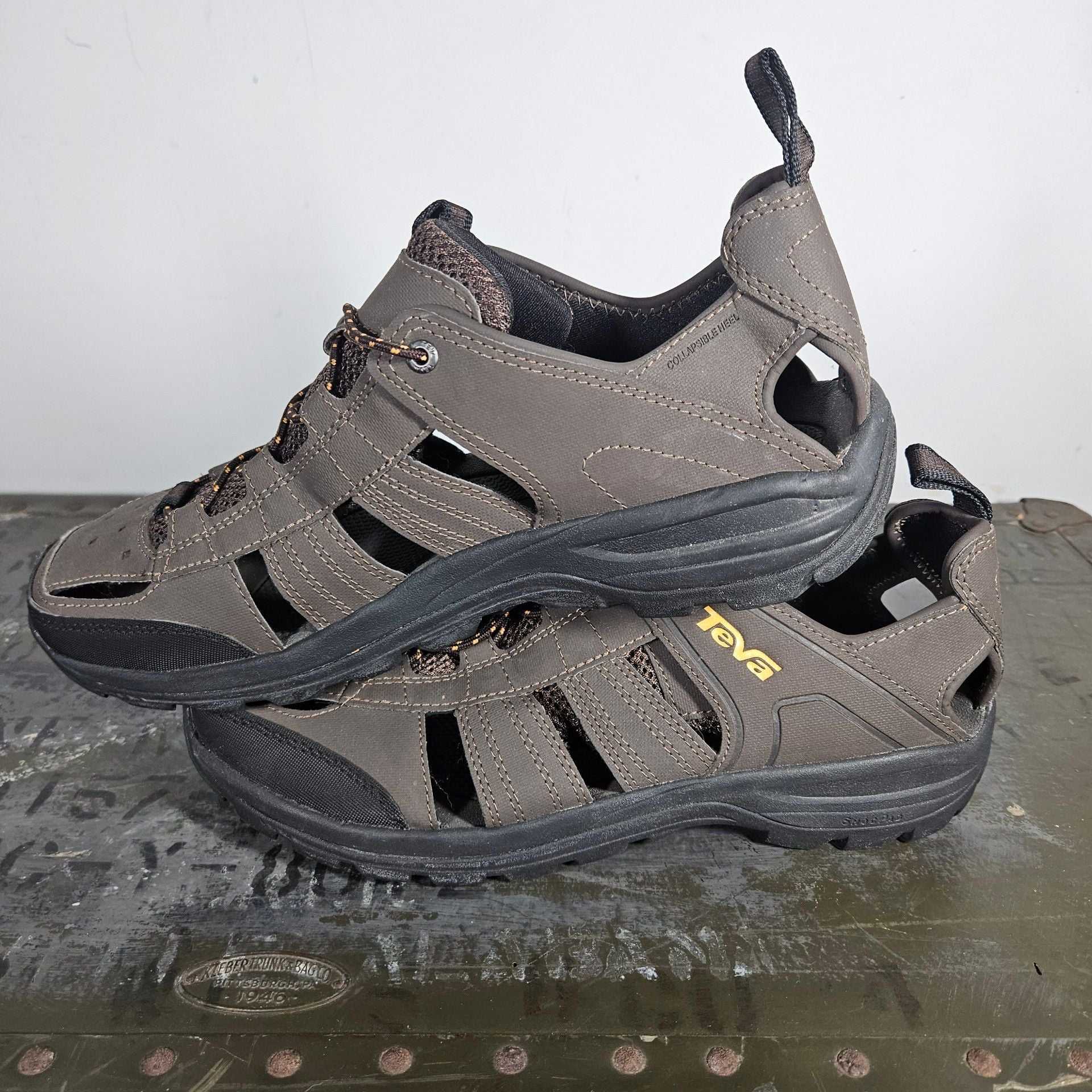 Teva Forebay Fisherman Hiking Sandals Brown 5