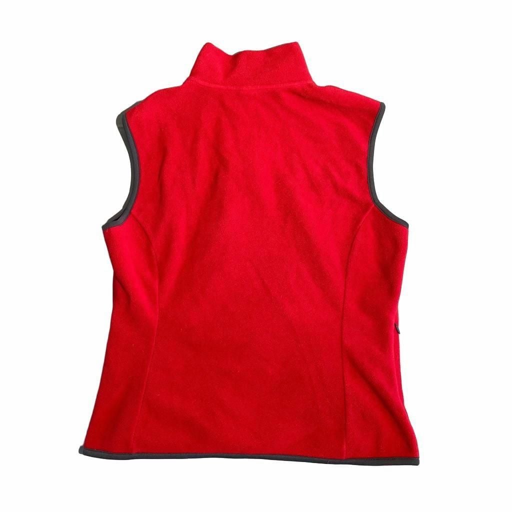 Gap Fleece Vest Size M Red Full Zip Outerwear 3