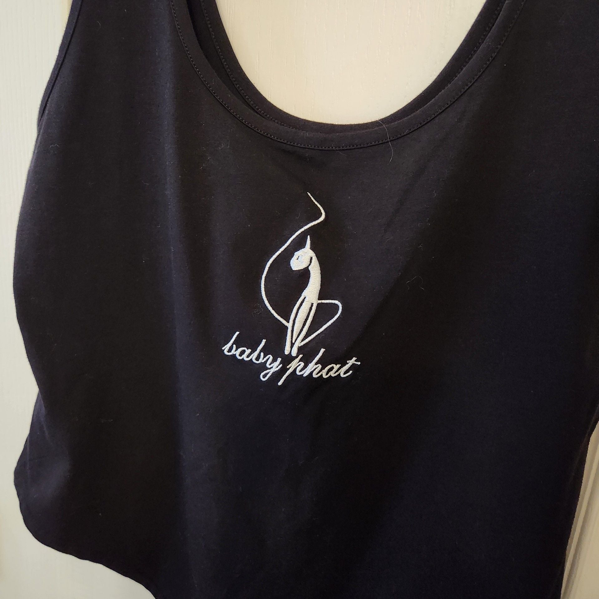 Baby Phat Bodysuit Size 0X Black Embroidered 3