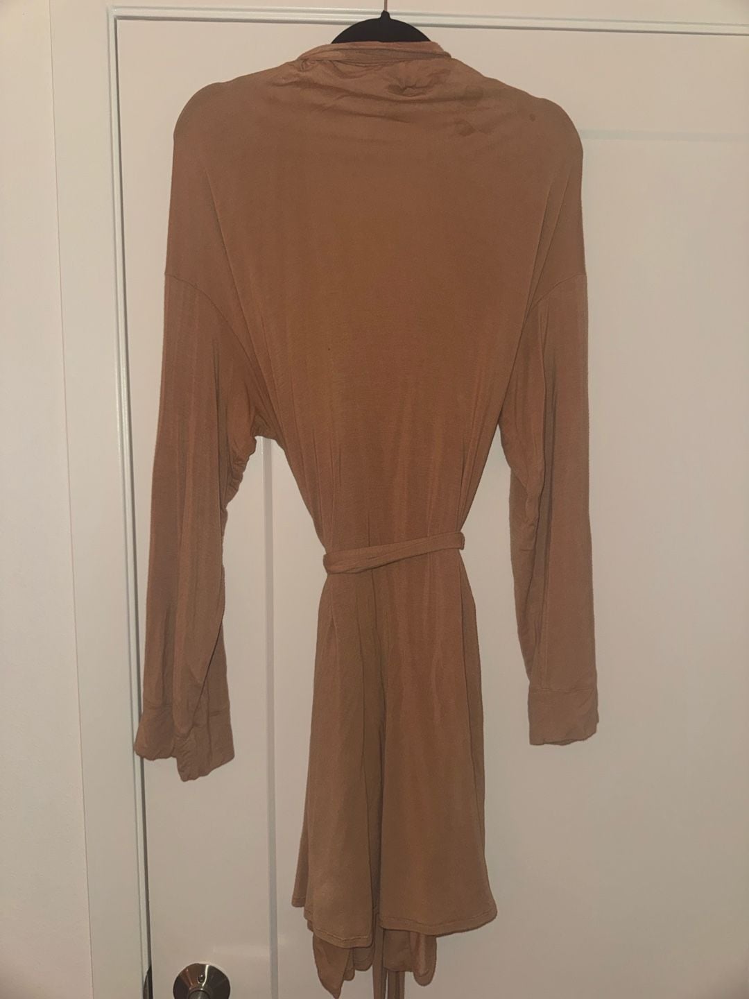 SKIMS Soft Lounge Robe Size XL Camel Brown 4