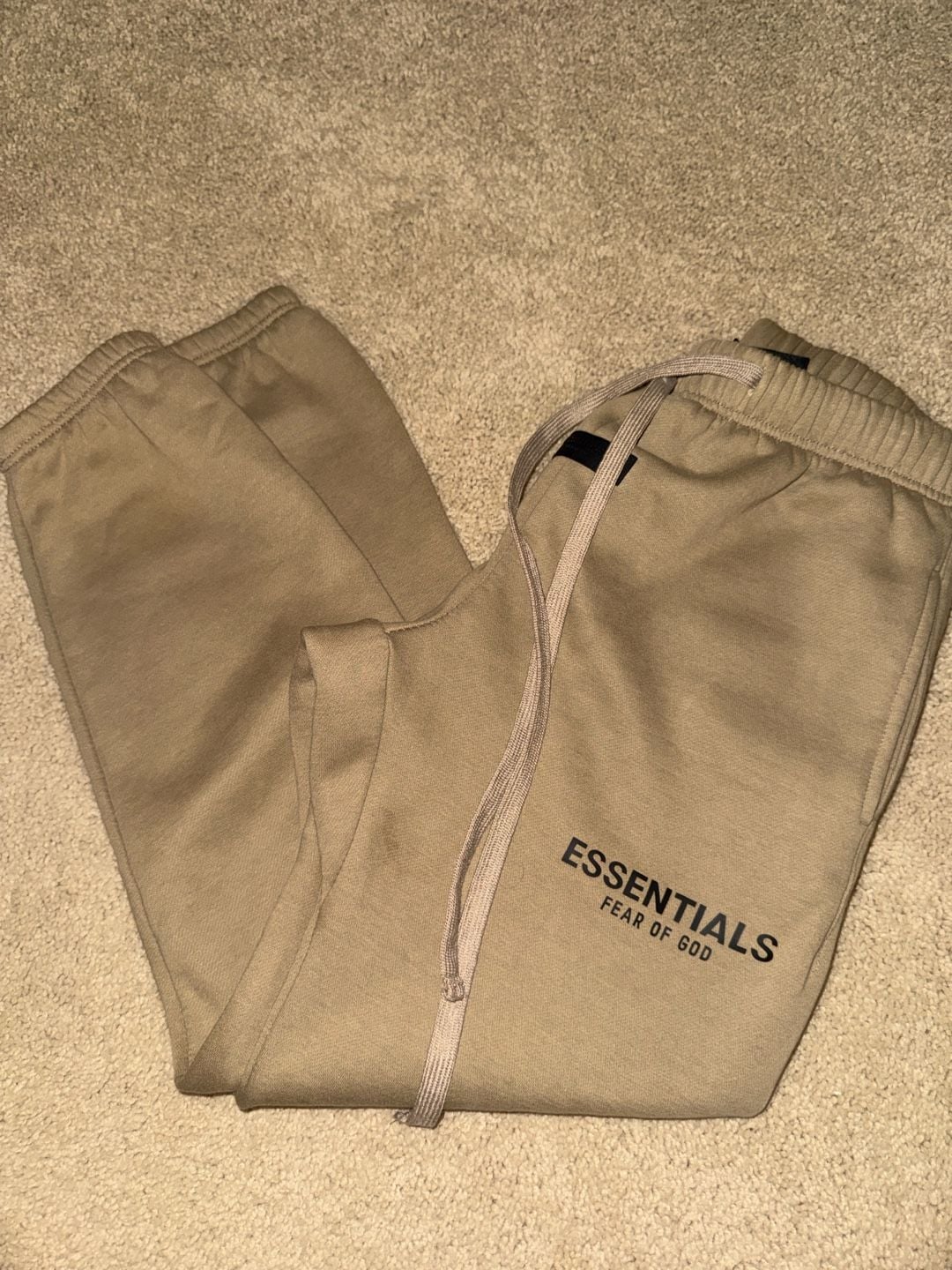 Fear of God Essentials Fleece Sweatpants Tan 1