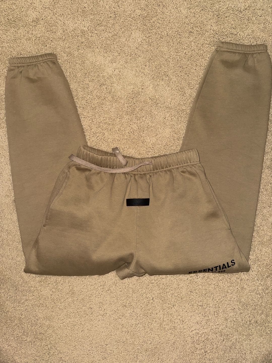 Fear of God Essentials Fleece Sweatpants Tan 4