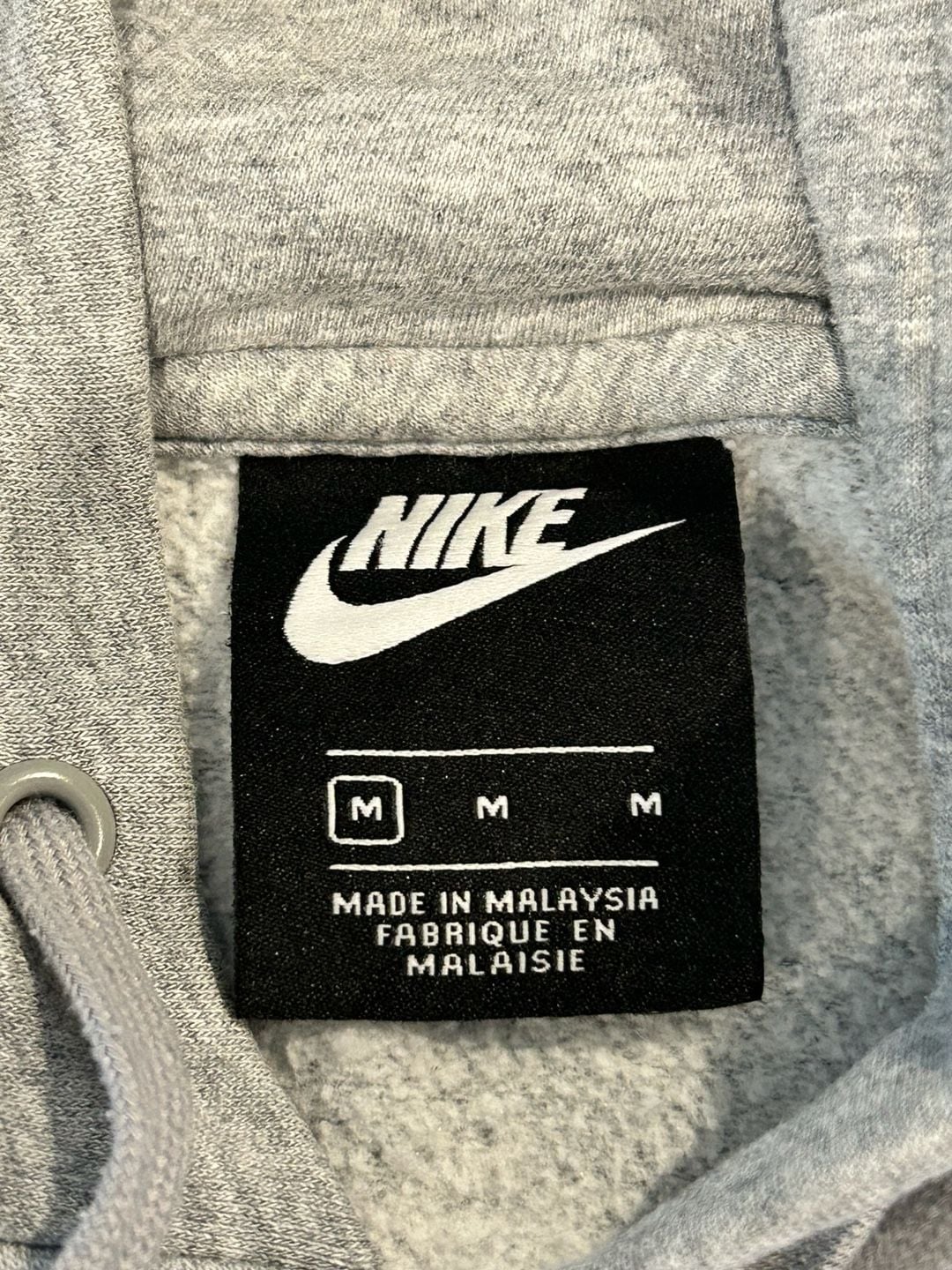 Nike Ole Miss Rebels Hoodie Size M Gray Script Logo Pullover 3