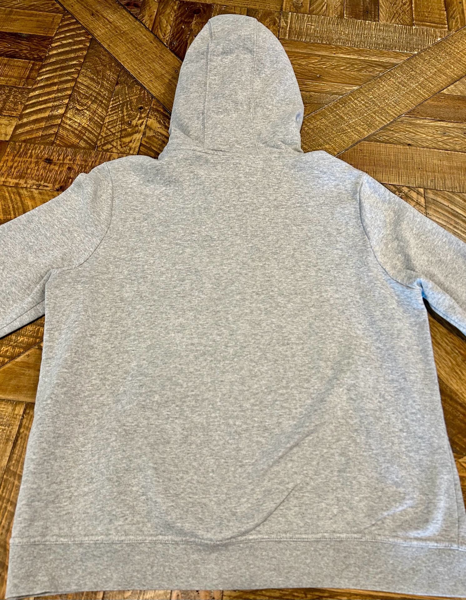 Nike Ole Miss Rebels Hoodie Size M Gray Script Logo Pullover 8