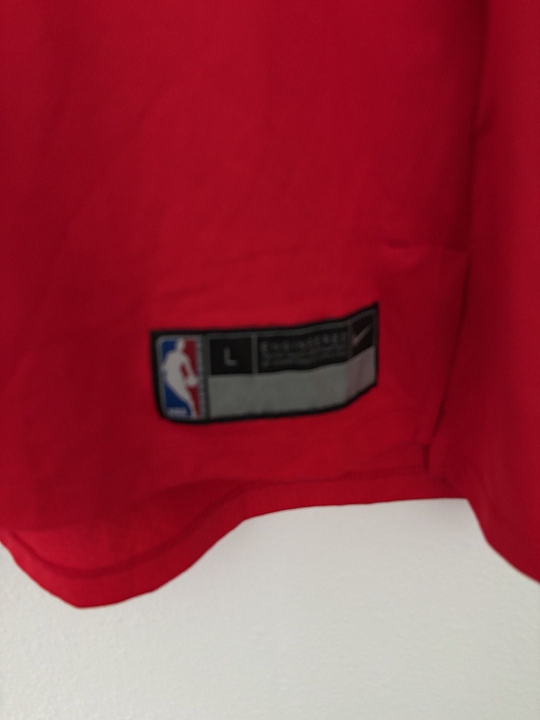Nike Chicago Bulls Basketball Long Sleeve Shirt Size L Red Dri-Fit 3