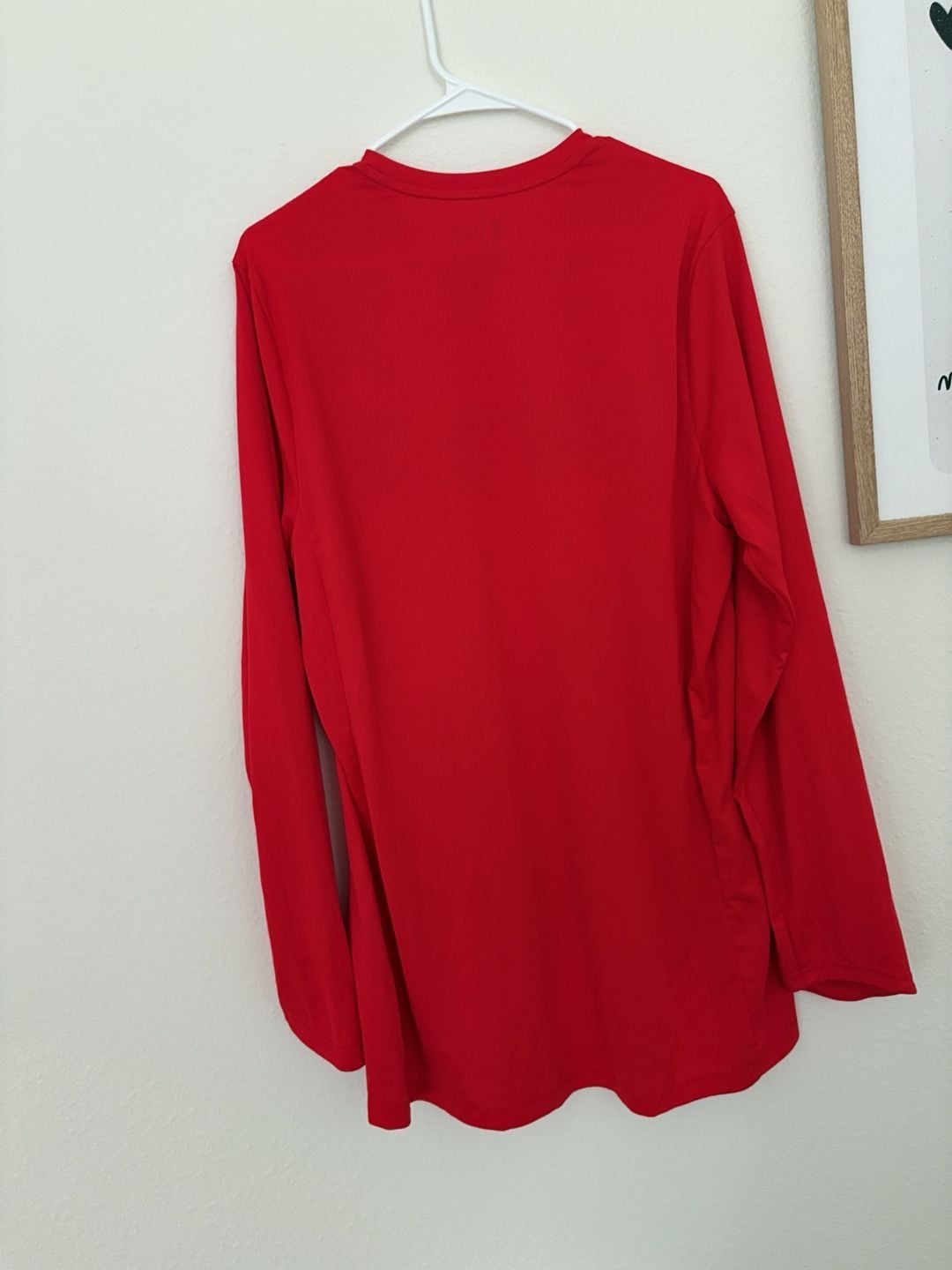 Nike Chicago Bulls Basketball Long Sleeve Shirt Size L Red Dri-Fit 6