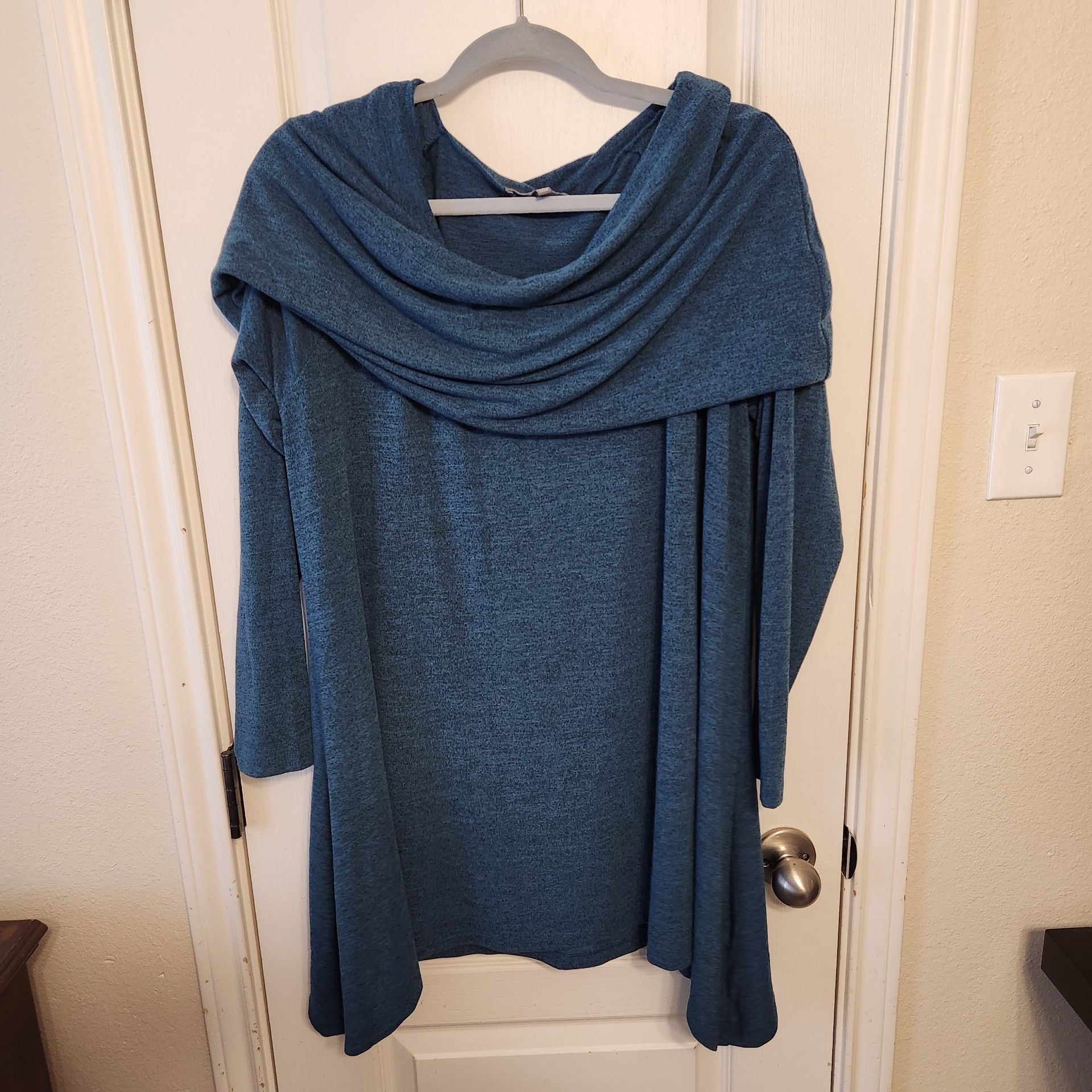 Lisa Rinna Collection Cowl Neck Tunic 1X 2