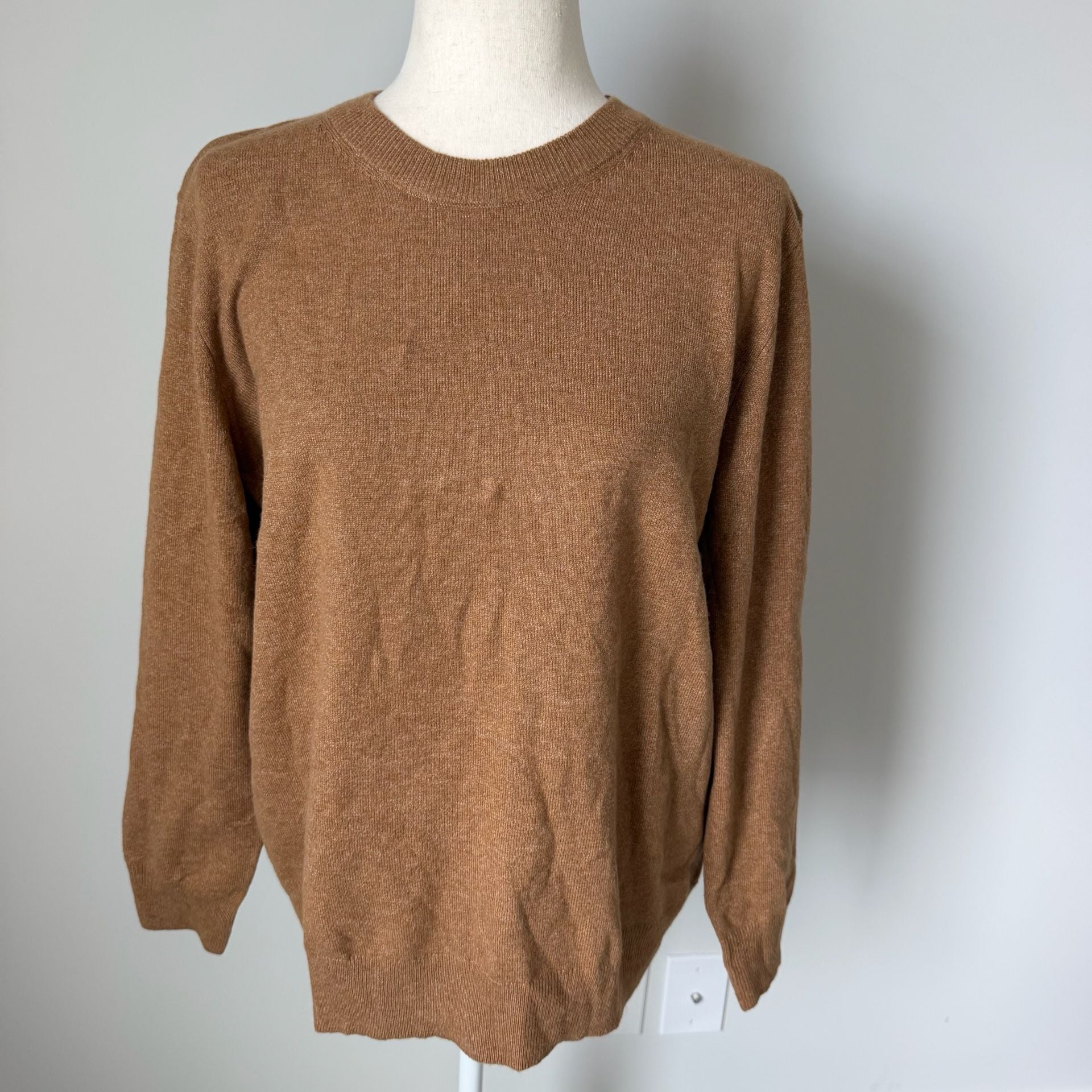 A New Day Sweater Size L Brown Crewneck Pullover 2