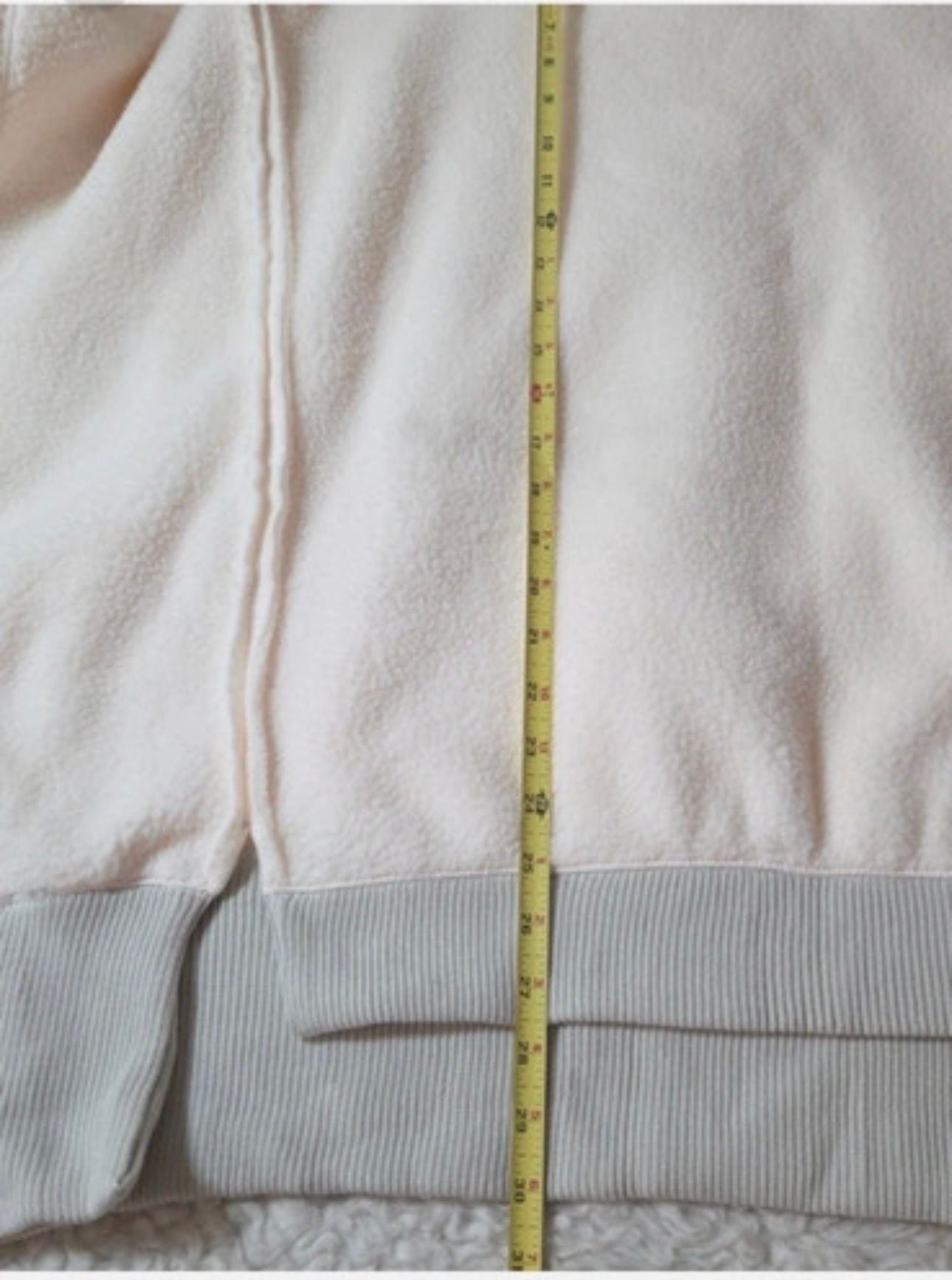 Free People Cozy Camden Thermal Pullover Sweatshirt XL Cream 9