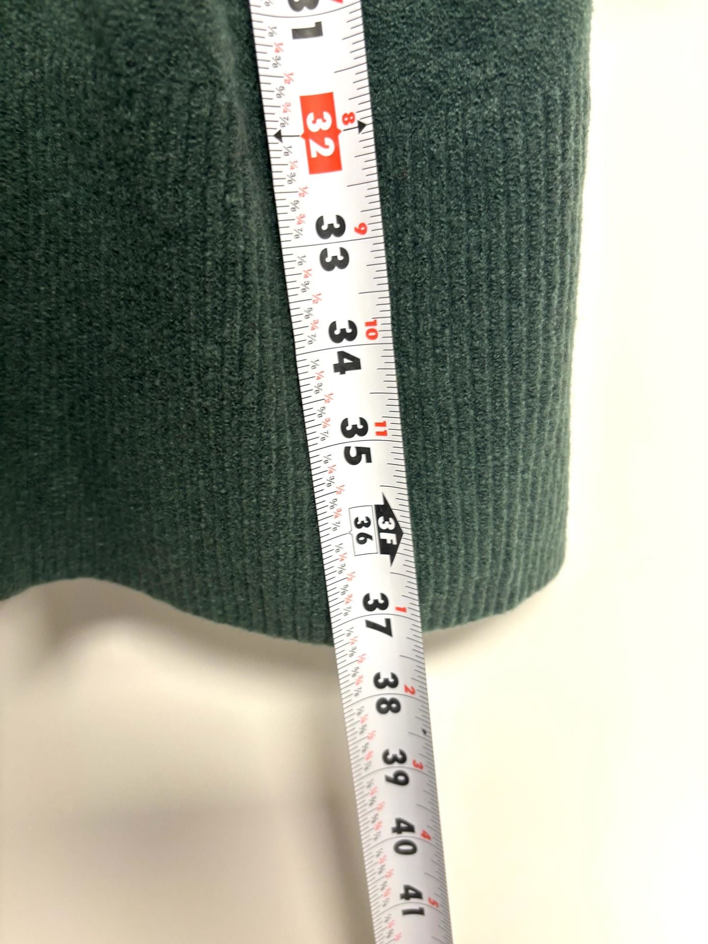 Goodthreads Open Front Hooded Cardigan Size M Green Knit Sweater Pockets 5