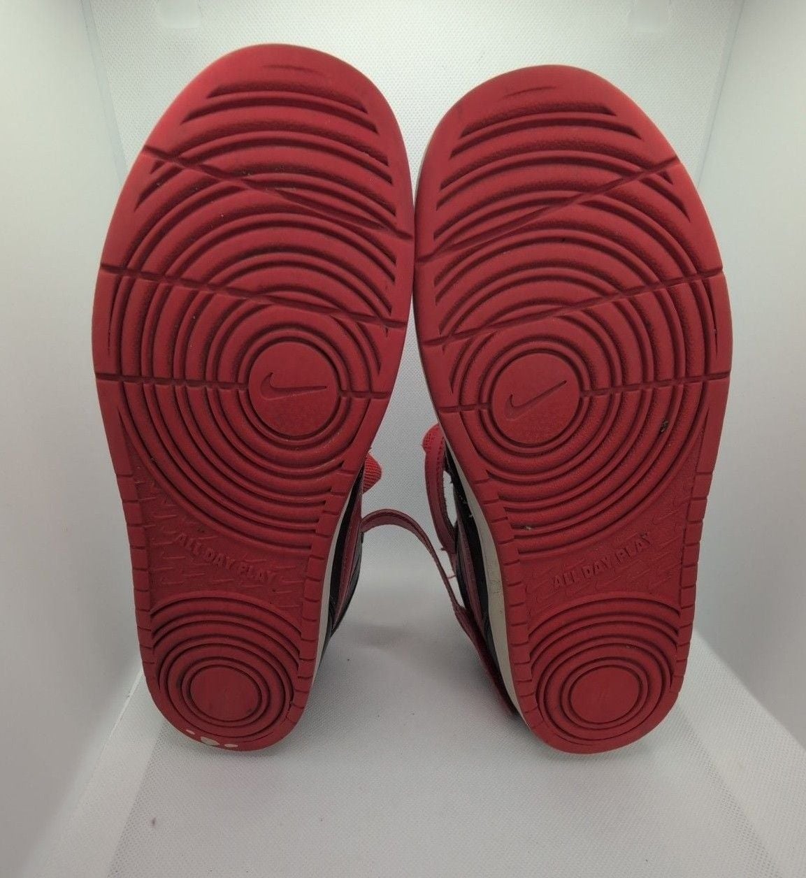 Nike Court Borough Mid 2 Size 3Y Black Red Sneakers 7