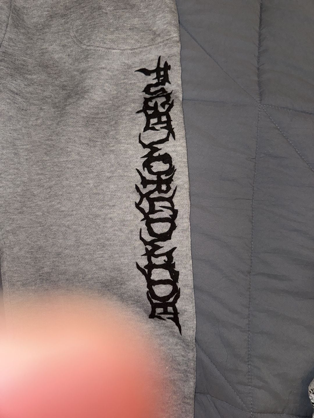 Fuge Worldwide Sweatpants Size XL Grey Barbwire Graphic 4
