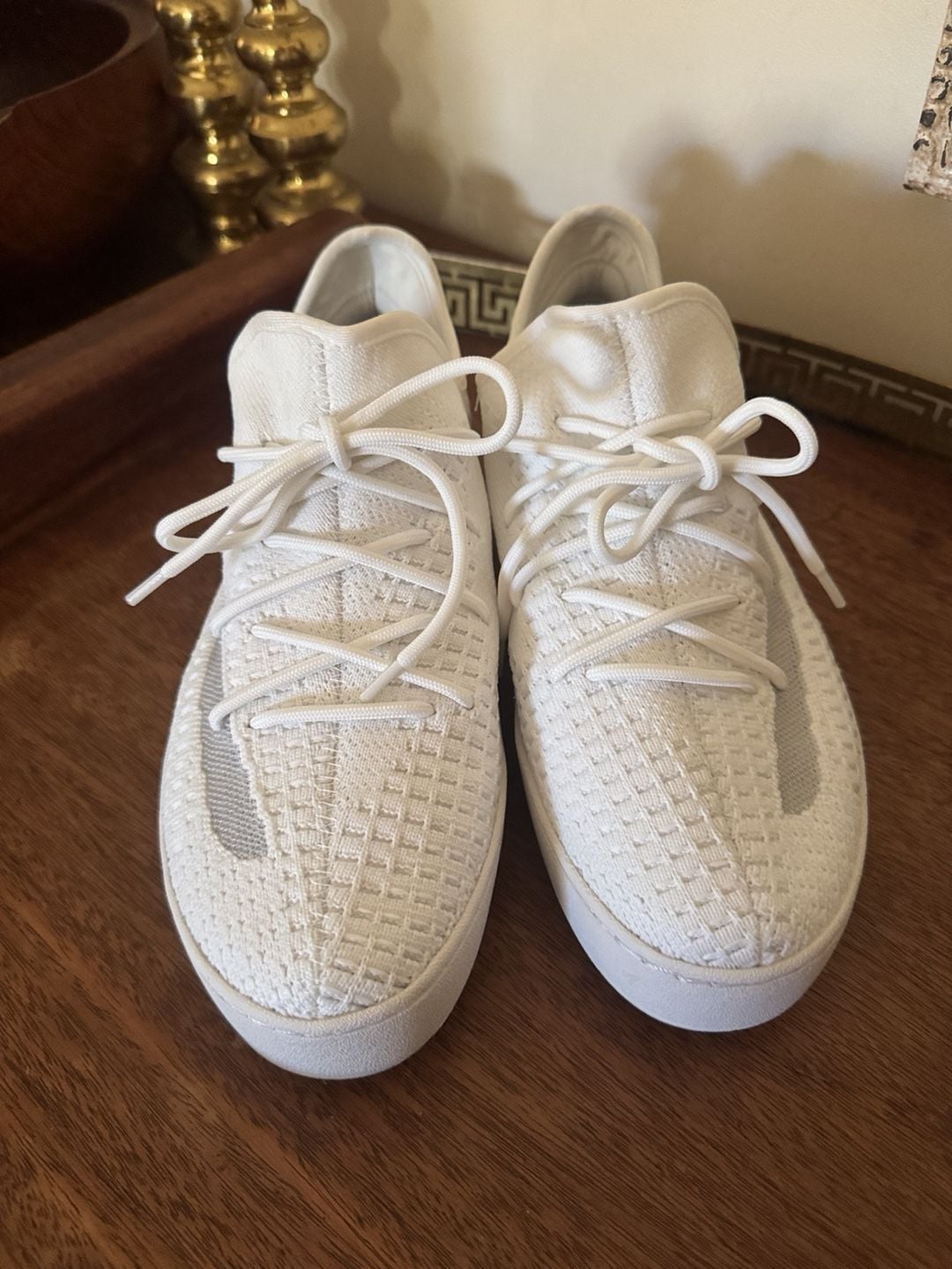 Jambu Jenny Knit Size 9M White Sneakers Relax Foam 2