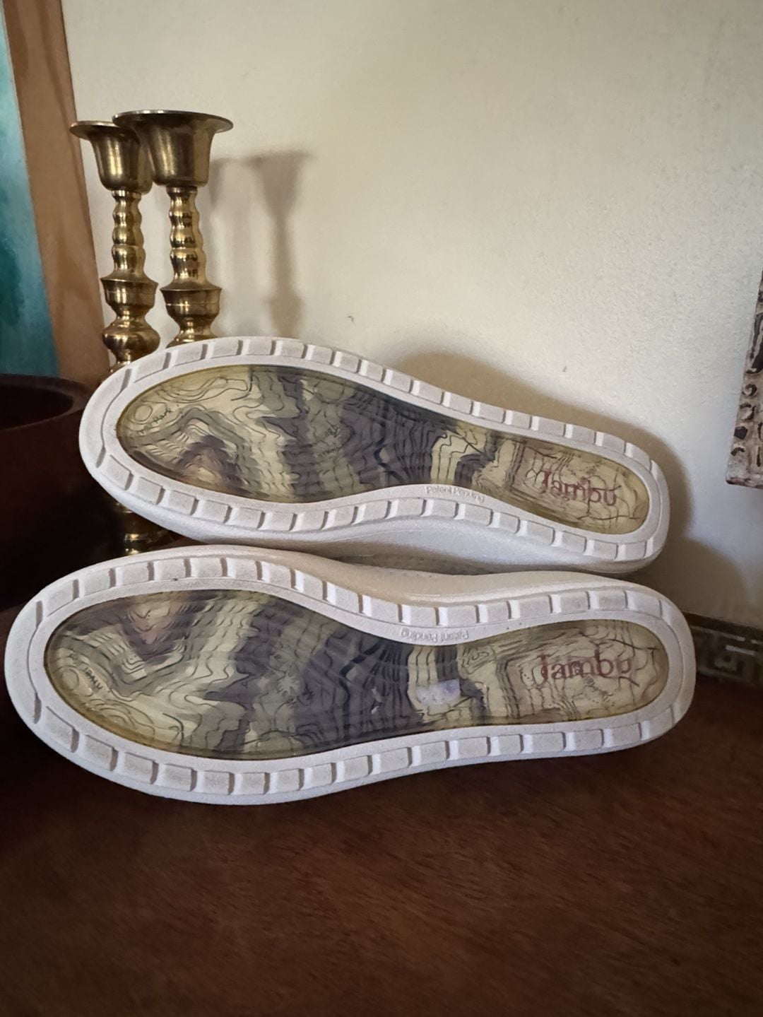 Jambu Jenny Knit Size 9M White Sneakers Relax Foam 7