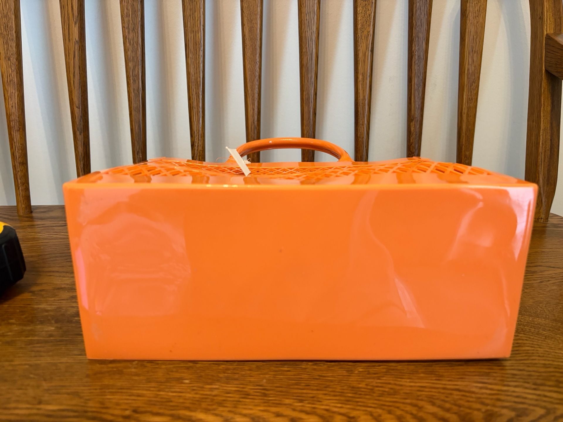 Jelly Tote Cutout Beach Handbag Orange Sherbet Jelly Purse 5