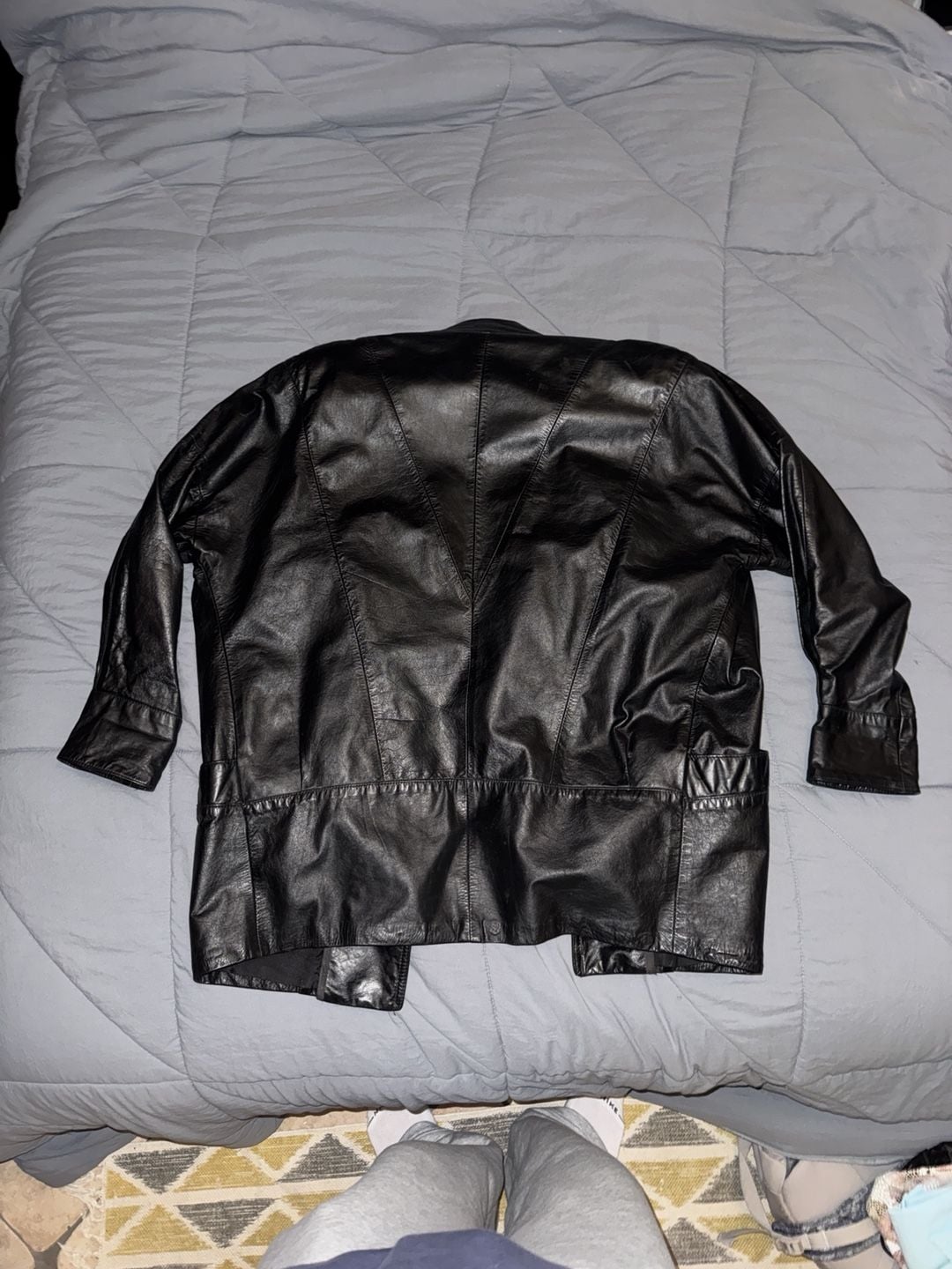 Northside Fashions Vintage Genuine Leather Jacket Black 10