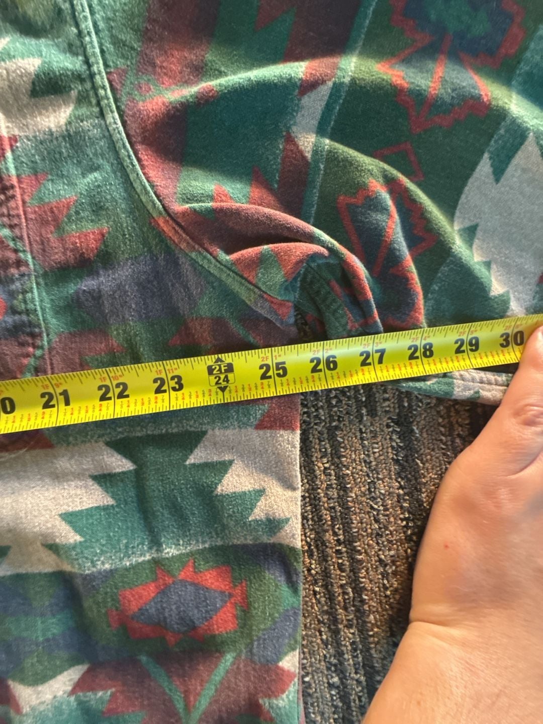 VTG 90s Western Cabela's Outdoor Gear Southwestern Aztec Flannel Shirt XL Tall 7