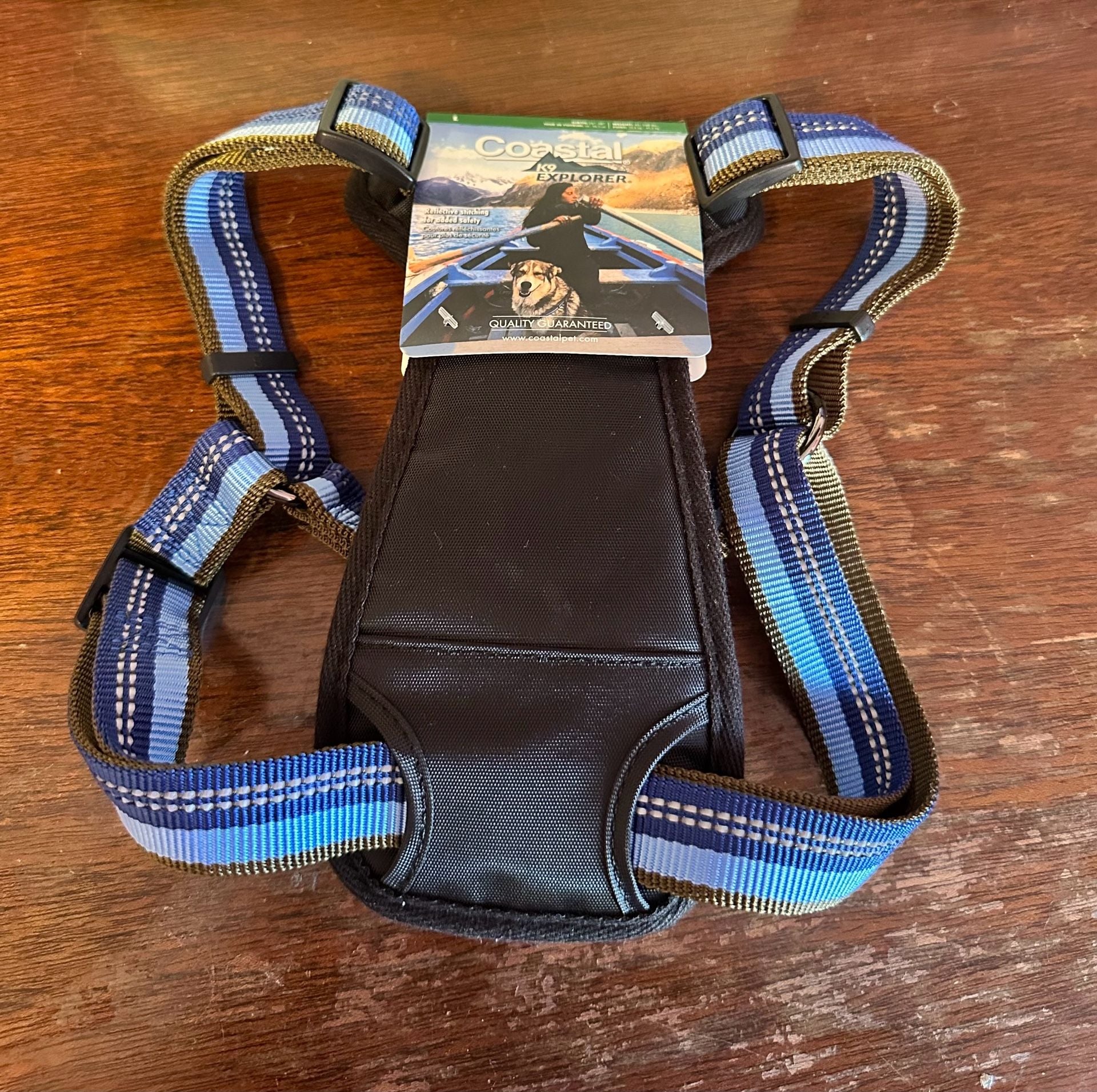 Coastal K9 Explorer Reflective Padded Dog Harness Size L Sapphire 3