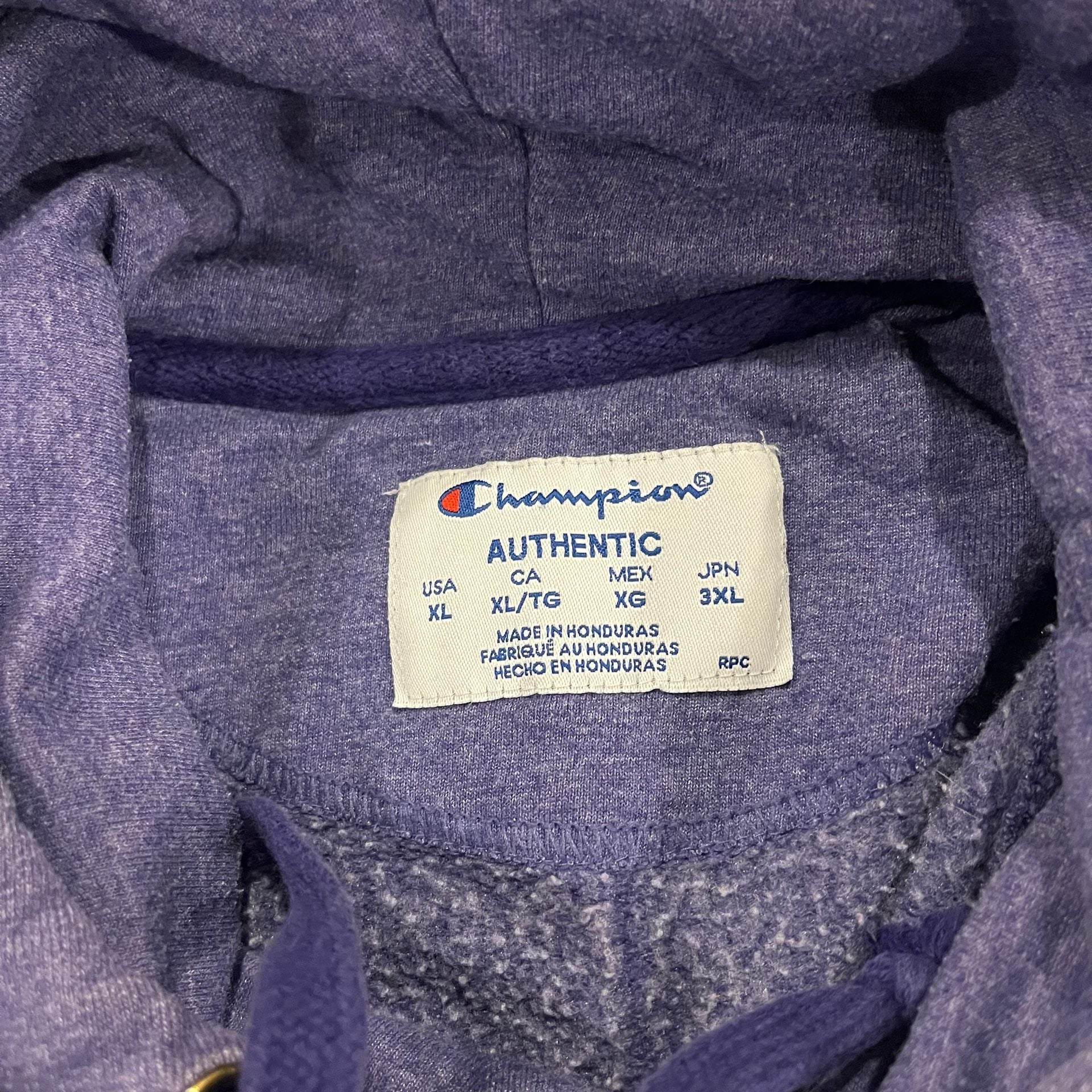 Champion Elite Hoodie Pullover Purple Heather Womens XL 9