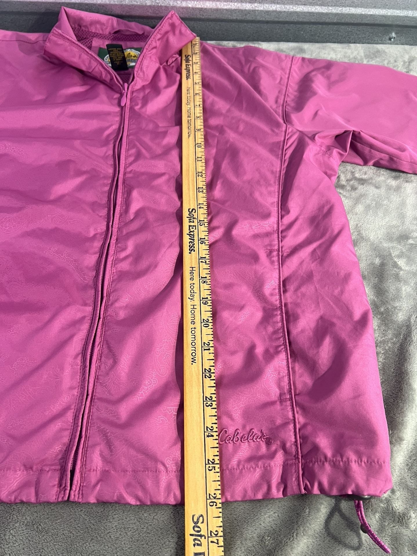Cabelas Windbreaker Jacket And Pants Set Size L Reg Pink Mesh Lined 7