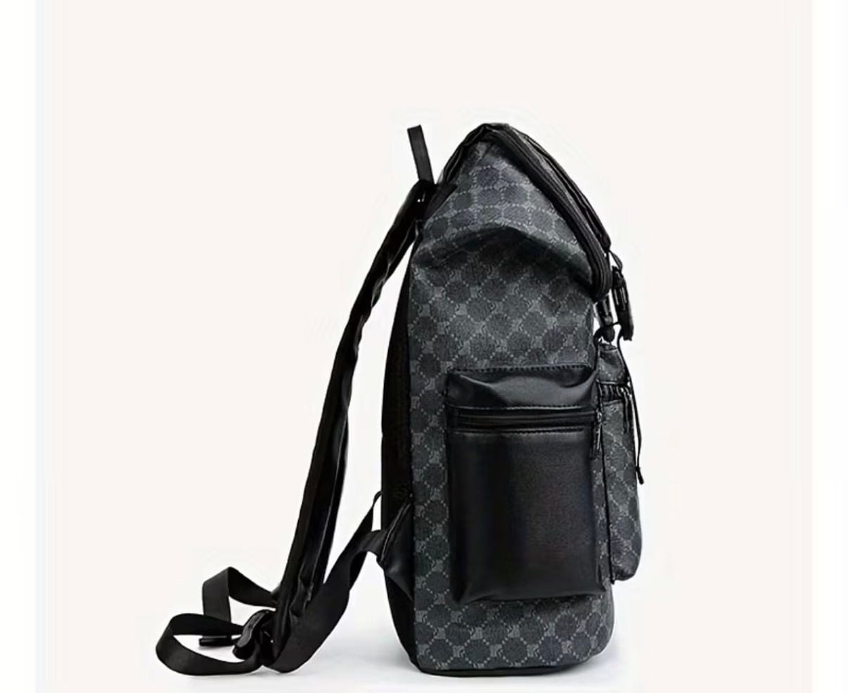 2025 Sac à dos pour ordinateur portable pour homme et femme, PU pour voyages d'affaires, grande capacité, sac à dos de travail aquatique avec port 3