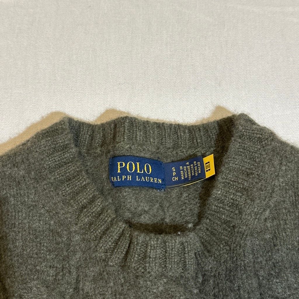 Polo Ralph Lauren Cable Knit Wool Sweater Size S 5
