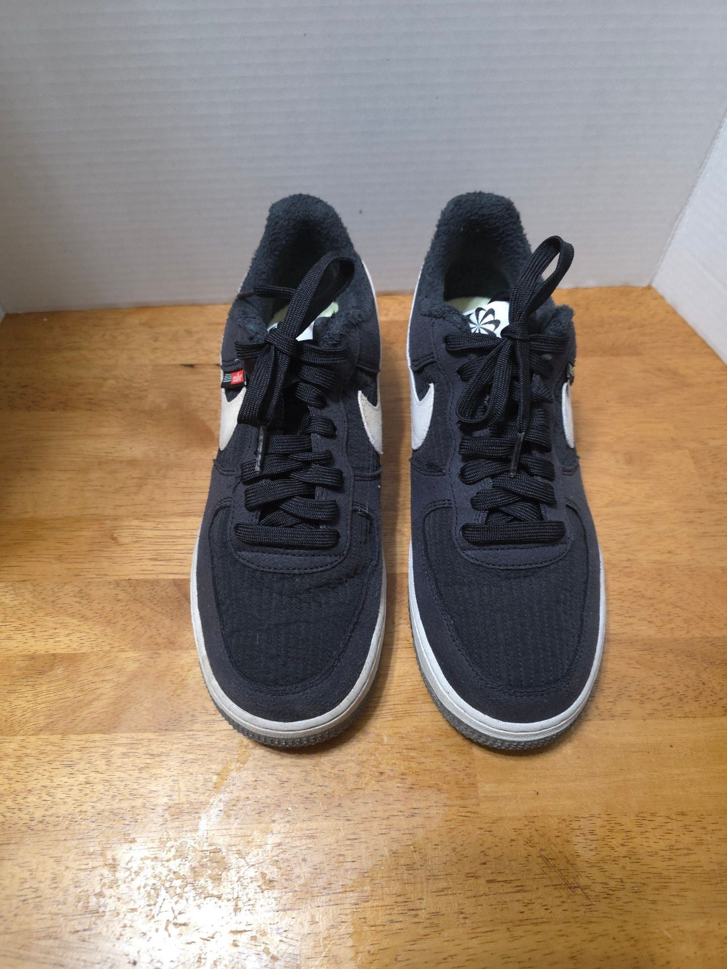 Nike Air Force 1 Low Black White Fleece 4