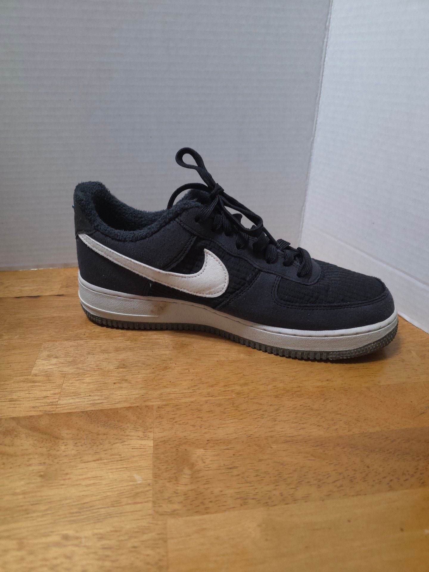 Nike Air Force 1 Low Black White Fleece 6
