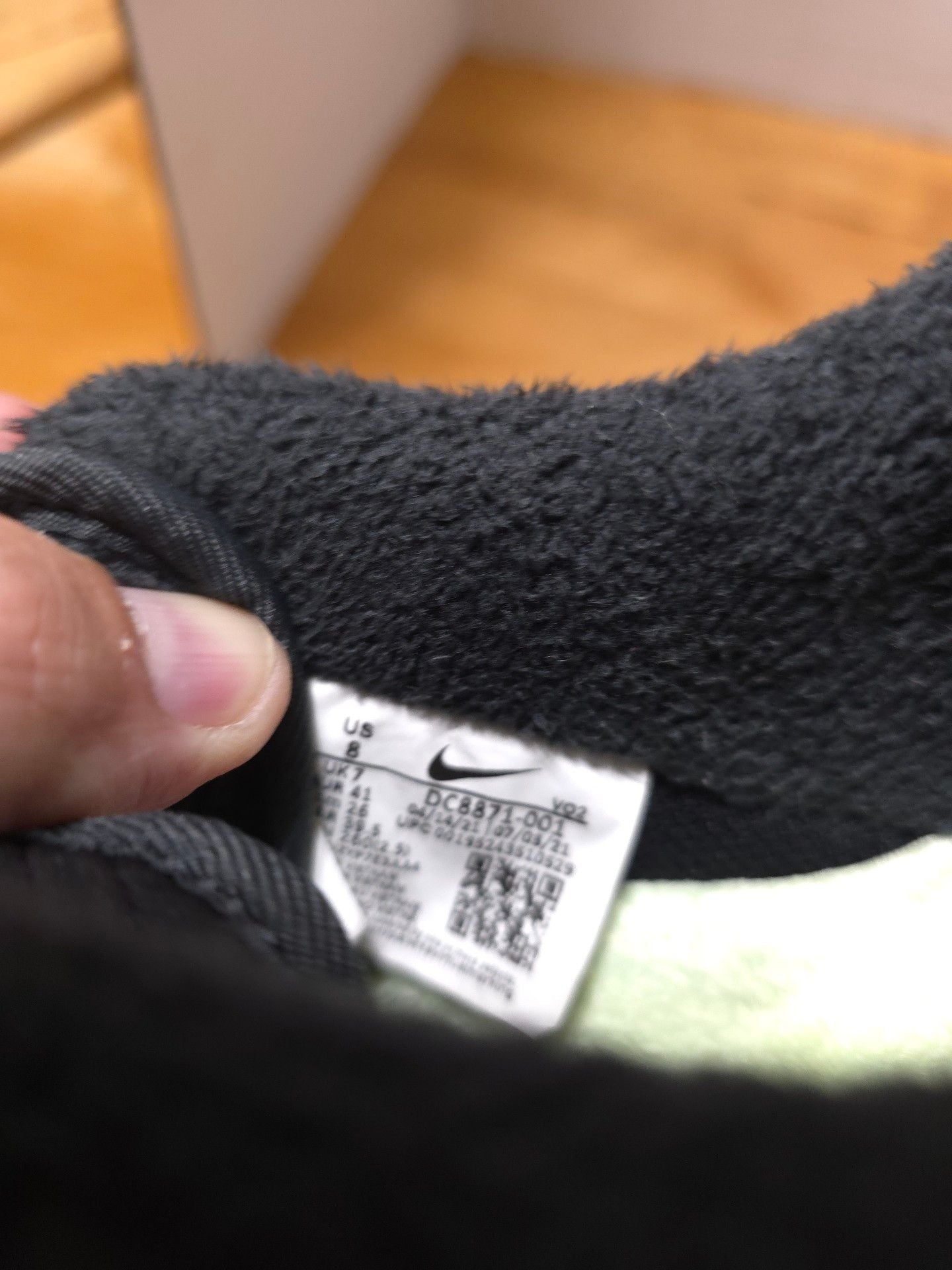 Nike Air Force 1 Low Black White Fleece 12