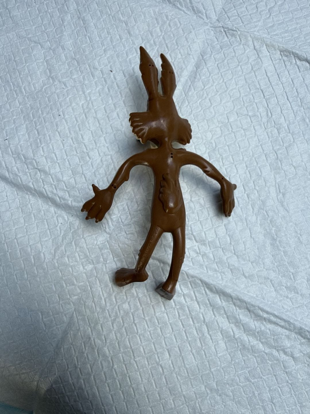 Vintage Looney Tunes Wile E Coyote Bendy Action Figure 2
